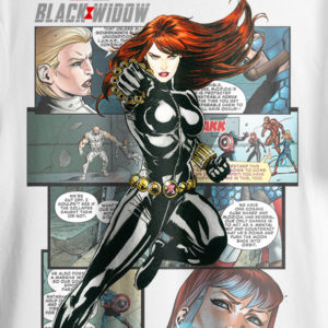 Spying in Style Black Widow Marvel Comic T-Shirt 2