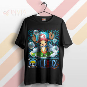 Straw Hat Crew Doctor Doctor Cute Chopper Black T-Shirt