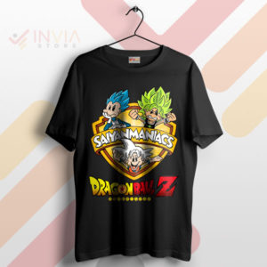 Super Saiyan Maniacs Animaniacs DBZ Black T-Shirt