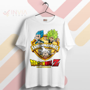 Super Saiyan Maniacs Animaniacs DBZ White T-Shirt