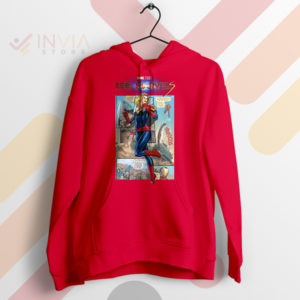 Superhero Sensation The Marvels Comic Red Hoodie