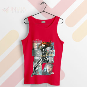 Ultimate Agent Sexy Black Widow Comic Red Tank Top