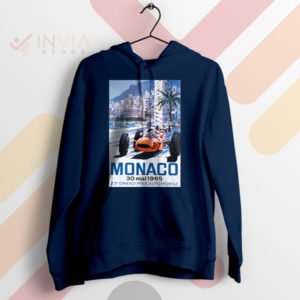 Vintage Victory Lap Monaco F1 1965 Navy Hoodie