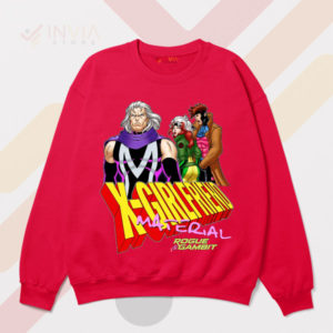 X-Men Romance Redux Rogue and Gambit Red Sweatshirt