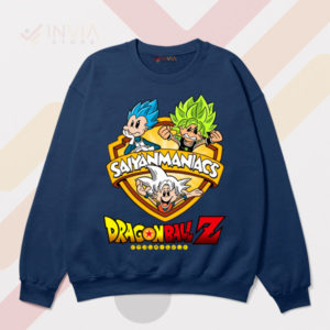Zany Saiyans Power Animaniacs DBZ Navy Sweatshirt