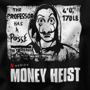 Behind the Heist The Professor Graphic Merch