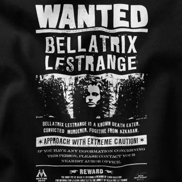 Wanted Bellatrix Lestrange Dark Wizard Graphic Merch