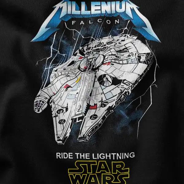 Ride the Lightning Star Wars Falcon T-Shirt