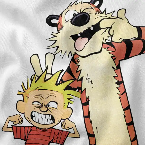 Comical Adventures Calvin and Hobbes Graphic Apparel