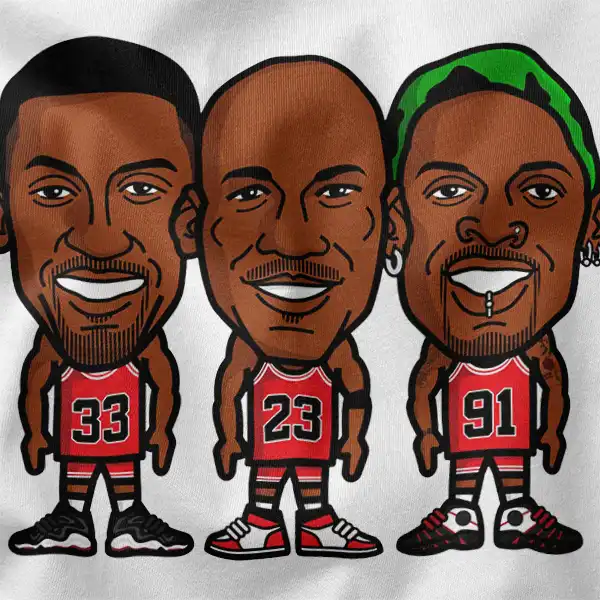 NBA Legends in Chibi The Last Dance T-Shirt