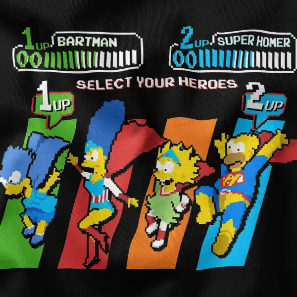 Springfield Heroes Bartman vs Super Homer T-Shirt