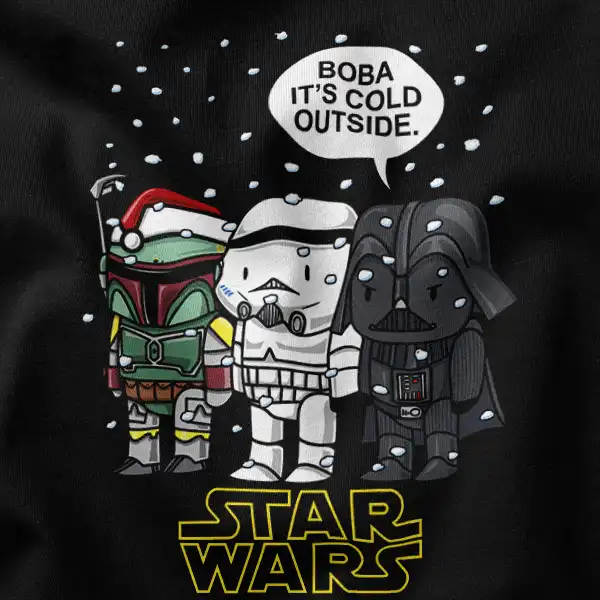 Galactic Winter Boba, Trooper, Vader T-Shirt