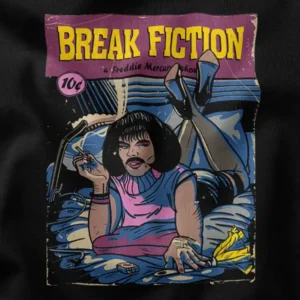 Funny Pulp Fiction Freddie Mercury Parody Graphic Merch