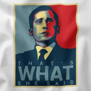 Michael Scott Office Typography WHAT Graphic Apparel