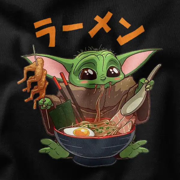 Baby YodaTatsu Ramen Graphic Apparel
