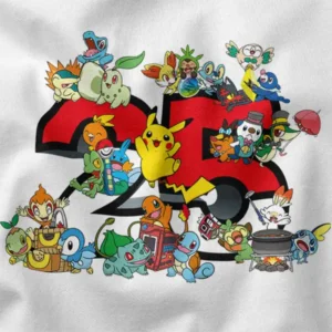 Pokemon 25th Anniversary Universe Anime Graphic Merch