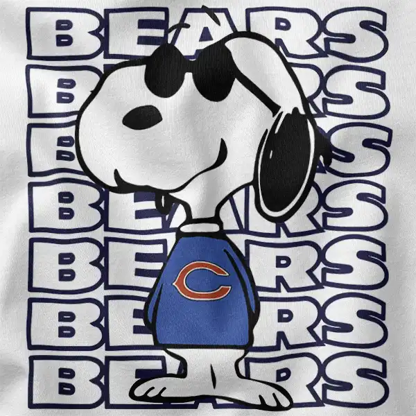 Snoopy Chicago Bears Running Graphic Apparel