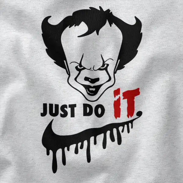 Just Do IT Parody Nike Clown Horror Graphic Apparel