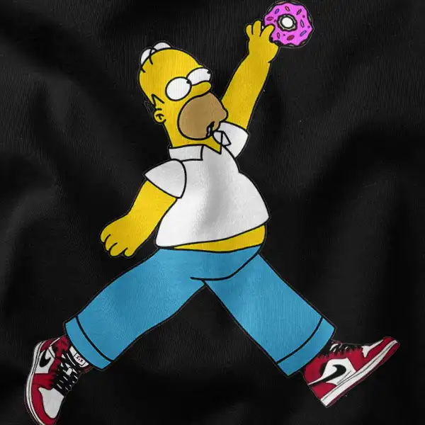 Homer's Flavorful Air Jordan Meme Graphic Apparel