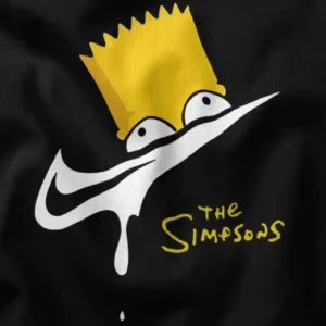 Swooshed-Up Nike Bart Cartoon Graphic Apparel