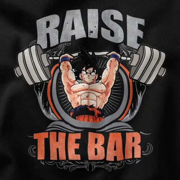 Super Saiyan Goku Raise The Bar Gym Graphic Merch
