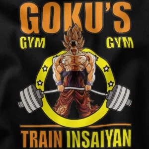 Goku's Anime Gym Train Insaiyan Workout Graphic Apparel