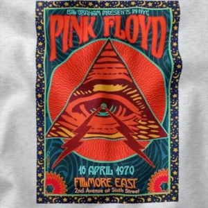 Pink Floyd Fillmore East 1970 Concert Graphic Apparel
