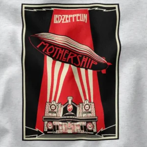 Mothership Led Zeppelin Ramble On Song Graphic Merch