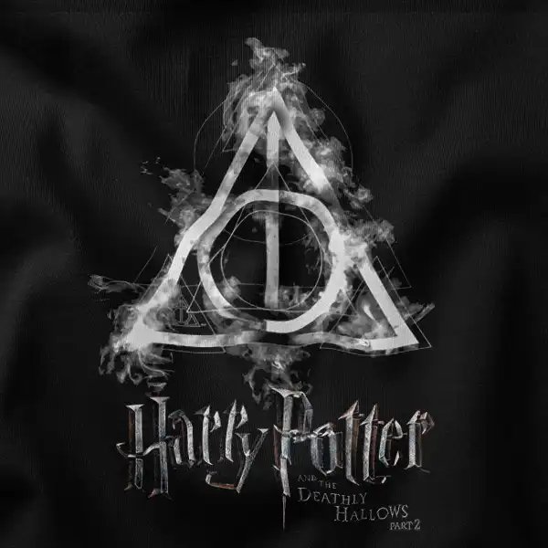 Unique Deathly Hallows Symbol Design Graphic Apparel