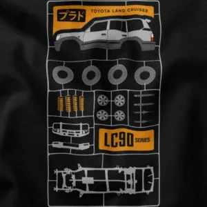 Vintage Toyota Land Cruiser LC90 90-Series Graphic Merch