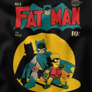 Dark Knight Fat Man Simpsons Graphic Merch