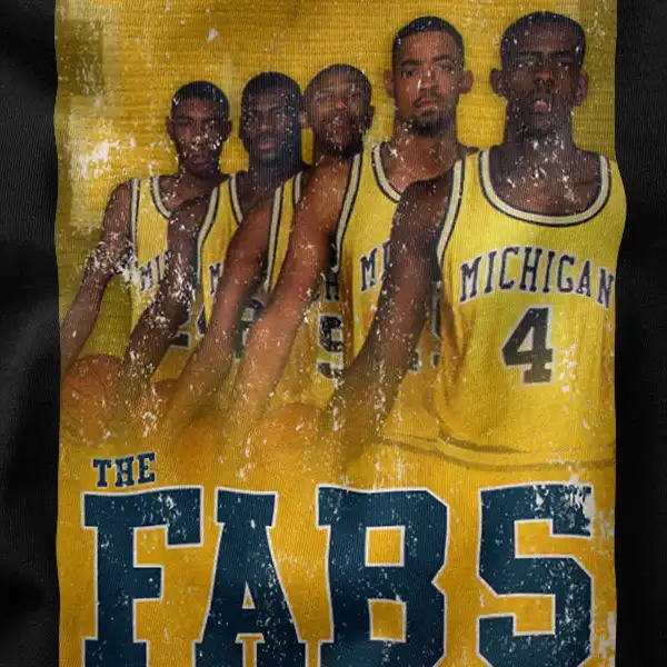Retro FABS Poster Art 90s Basketball Graphic Apparel