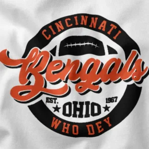 Quote Who Dey Cheer Bengals Graphic Apparel