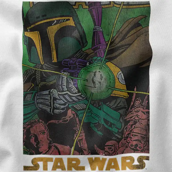 Vintage Book Cover Boba Fett Armor Metal Graphic Merch