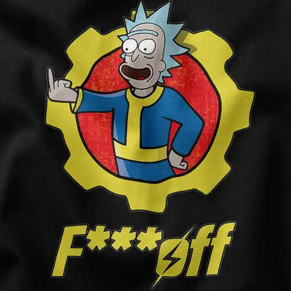 Pickle Rick Sanchez Fallout Game Simpson T-Shirt