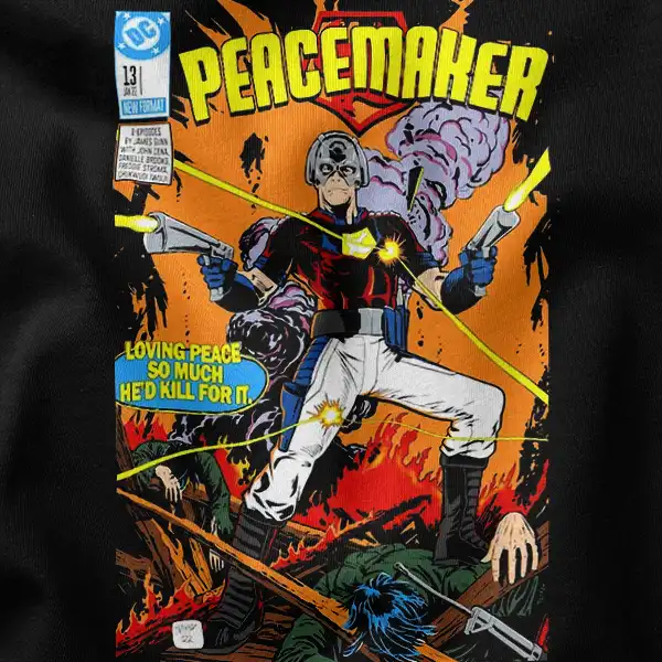 Retro Peacemaker Comic Book Graphic Merch