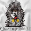 Mickey Mouse Game The Iron Throne Graphic Apparel