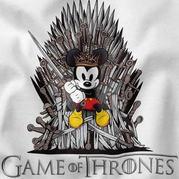 Mickey Mouse Game The Iron Throne Graphic Apparel