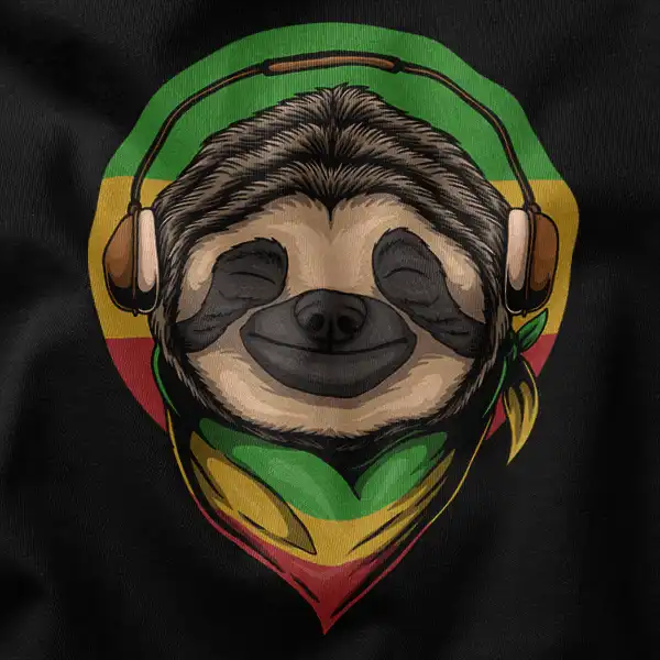 Chill Rasta Sloth Reggae Graphic Merch