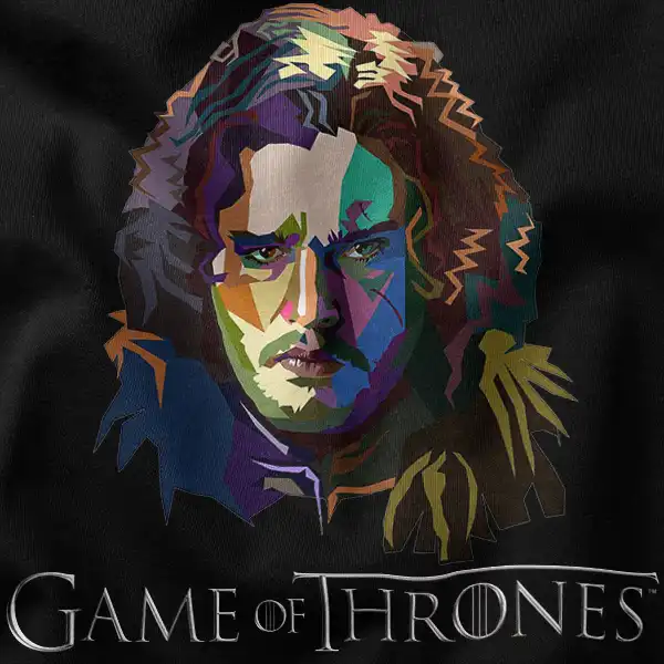 Jon Snow Geometric Art Graphic Apparel