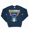 Stitch Dutch Bros Coffee Sweatshirt - Navy - INVIA STORE