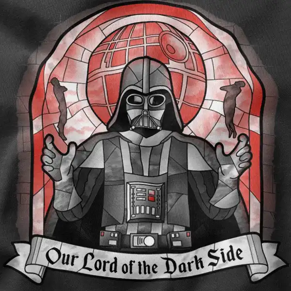 Darth Vader Dark Side Stained Glass Art Graphic Merch
