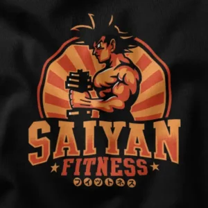 Super Saiyan Fitness Gym Workout Anime Graphic Apparel