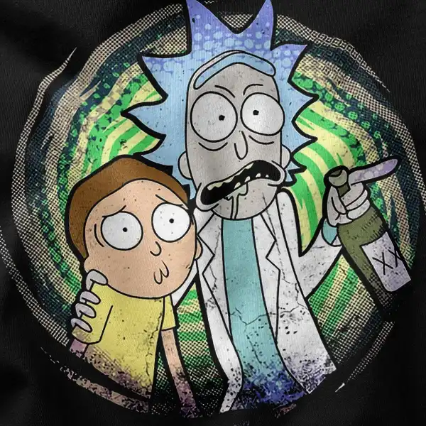 Rick Morty Portal Octopus Graphic Apparel