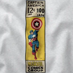 Retro Captain America Marvel 12c Graphic Apparel