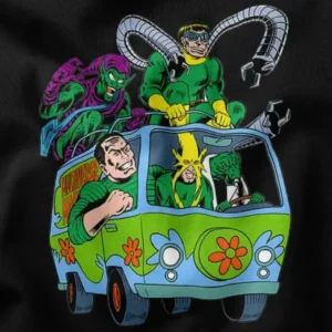 Scooby Doo Car Spider Man Villains Graphic Apparel
