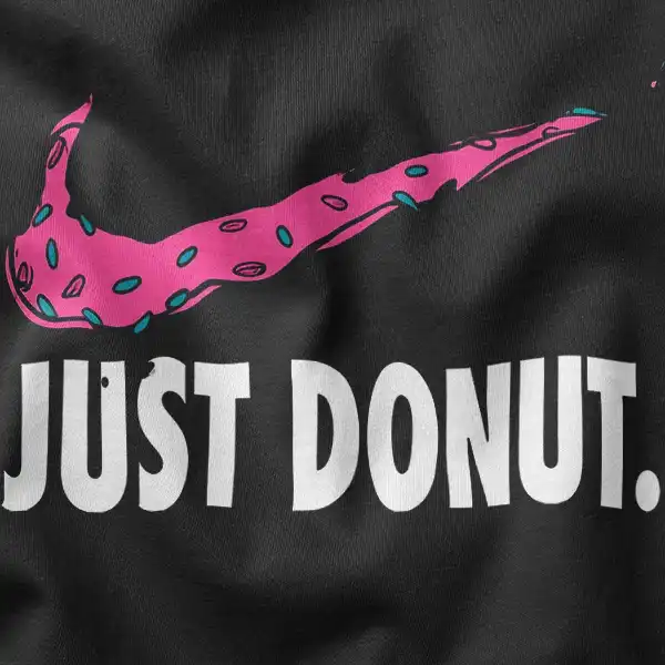 Just Donut Pink Parody Nike Graphic Merch
