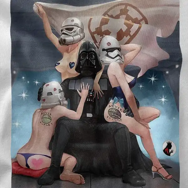 Sexy Girls Trooper Poster Darth Vader Graphic Merch