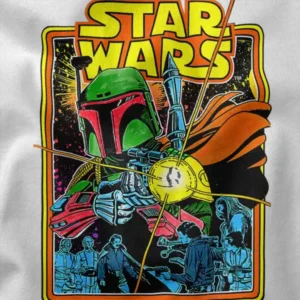 Comic Style Boba Fett Star Wars Visions Graphic Apparel