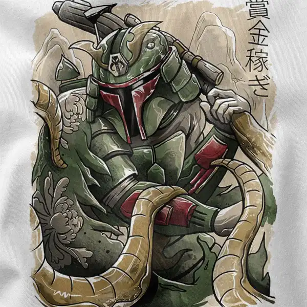 Paint Art Samurai Boba Fett Armor T-Shirt
